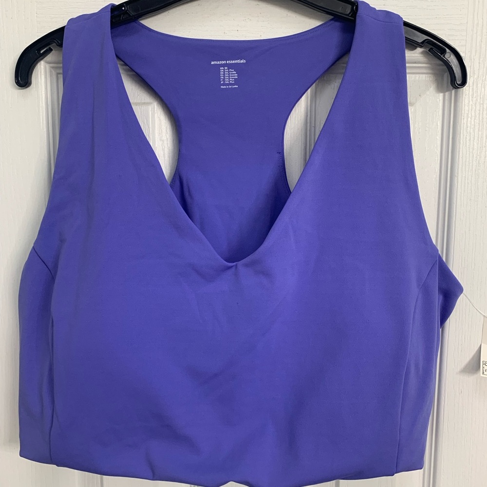 NWOT Amazon Essentials Workout Purple Tank Top 3X